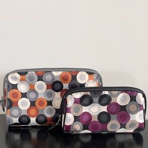Coach Cosmetic Bags SET OF TWO